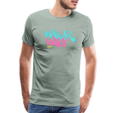 Positive Vibes Only - Tee For Me Men's Premium T-Shirt - steel green