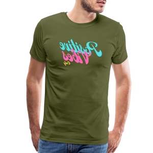 Positive Vibes Only - Tee For Me Men's Premium T-Shirt - olive green