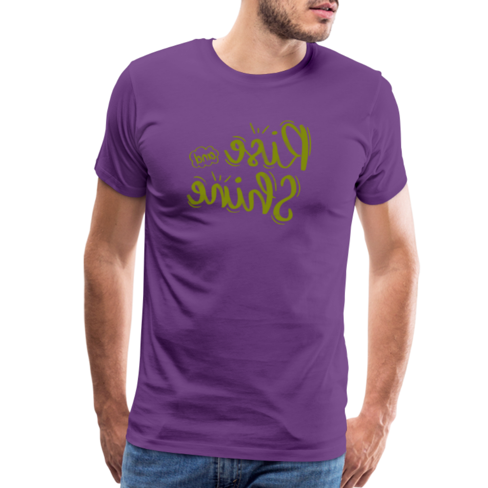 Rise and Shine - Tee For Me Men's Premium T-Shirt - purple