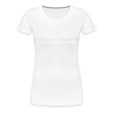 Tee For Me Women’s Premium T-Shirt (Custom Text) - white