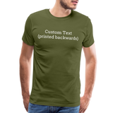 Tee For Me Men's Premium T-Shirt (Custom Text) - olive green