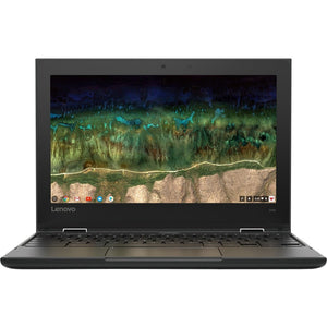 Lenovo 500e Chromebook 81ES0008US 11.6" Touchscreen 2 in 1 Chromebook - 1366 x 768 - Intel Celeron N3450 Quad-core (4 Core) 1.10 GHz - 8 GB Total RAM - 64 GB Flash Memory - Black