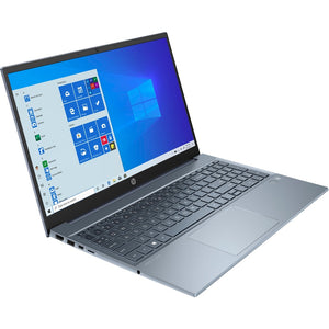 HP Pavilion 15-eg1000 15-eg1073cl 15.6" Touchscreen Notebook - Full HD - 1920 x 1080 - Intel Core i7 11th Gen i7-1195G7 Quad-core (4 Core) - 16 GB Total RAM - 512 GB SSD - Fog Blue Aluminum, Cloud Blue Aluminum - Refurbished