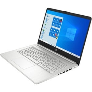 HP 14-fq0000 14-fq0045nr 14" Notebook - HD - 1366 x 768 - AMD 3050U - 4 GB Total RAM - 64 GB Flash Memory - Silver