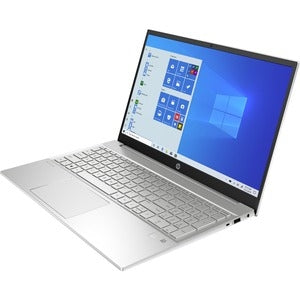 HP Pavilion 15-eh1000 15-eh1008ca 15.6" Touchscreen Notebook - Full HD - 1920 x 1080 - AMD Ryzen 5 5500U Hexa-core (6 Core) - 12 GB Total RAM - 512 GB SSD - Natural Silver Aluminum - Refurbished