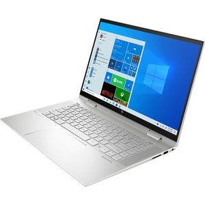 HP ENVY x360 15m-es0000 15m-es0013dx 15.6" Touchscreen Convertible 2 in 1 Notebook - Full HD - 1926 x 1080 - Intel Core i5 11th Gen i5-1135G7 Quad-core (4 Core) - 8 GB Total RAM - 256 GB SSD - Natural Silver Aluminum - Refurbished